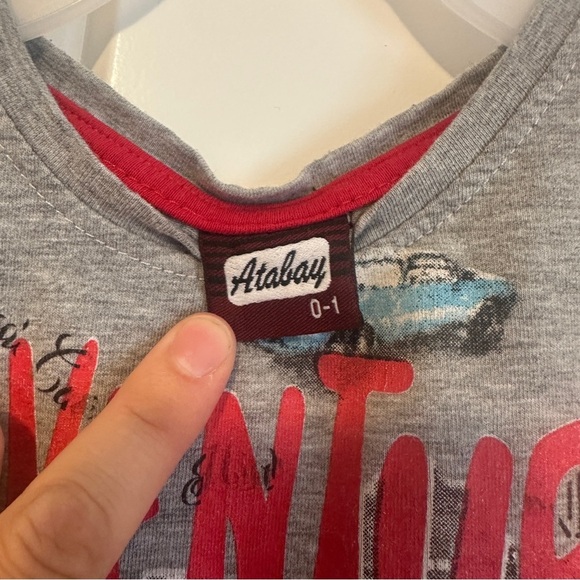 Adventure Kids Short Sleeve Tee T-shirt  - Gray Size 1-2 Toddler - Picture 7 of 9